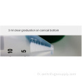 Tube de Centrifugation 15ml Conique, Graduation Noir Bouchon Bleu PP